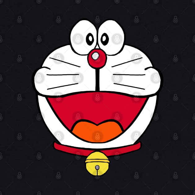 Doraemon face cat by Ace20xd6